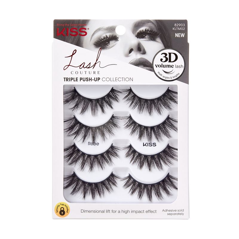 KISS Lash Couture Triple Push-Up Collection Fake Eyelashes - Robe - 4 Pairs, 1 of 9