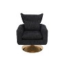 CAVINAS Linen Upholstered Swivel Accent Chair with Wood Frame,Classic Swivel Chair for Bedroom,Reading Room - 4 of 4