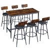 NicBex Dining Room Table Set for 6 Kitchen Table and Chairs with Upholstered Stools with Backrest for Kitchen, Dining Room Restaurant - 4 of 4