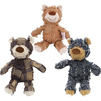 ZippyPaws Dog Companion for Heavy Chewers- Indestructible Robust Bear Dog Toy, Resistant Squeaky Dog Toys for Heavy Chewers  (A-Navy)