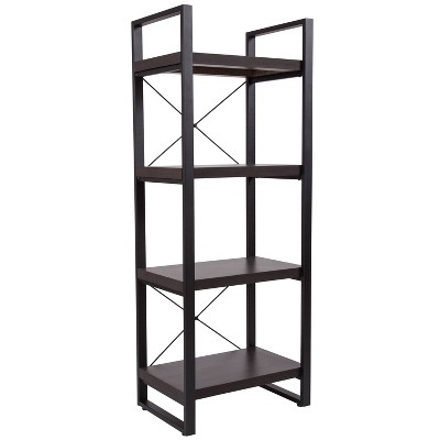 62" Thompson Bookshelf Gray - Riverstone Furniture