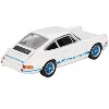 Porsche 911 Carrera RS 2.7 Grand Prix White with Blue Stripes and Wheels Limited Edition  1/64 Diecast Model Car by Mini GT - 4 of 4