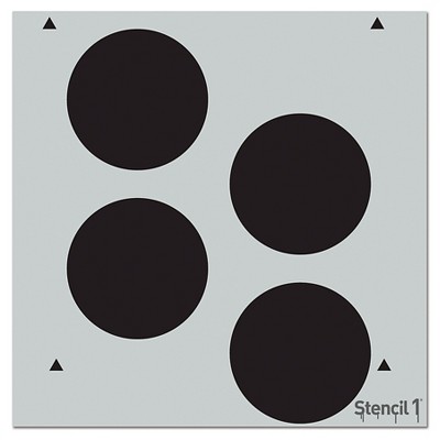 Stencil1 Dots Repeating - Wall Stencil 11" x 11"