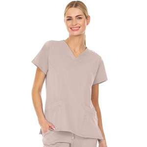 Medichic Women's Eleanor 3-Pocket Stretch V-Neck Scrub Top - 1 of 3