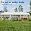 10x30 Pop Up Canopy with 8 Sidewalls-Heavy Duty Tent with Portable Roller Bag-3 Adjustable Height,8 Weight Bags,8 Stakes & 6 Guy Ropes - 3 of 4