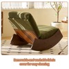 FONTOI Comfortable Rocking Chair, Upholstery Glider Chair, Multiple Settings Reading Chair for Bedroom, Living Room, Nursery, Green, 24.2"*28.3"*35.4" - 4 of 4