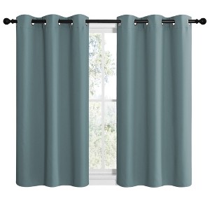 NICETOWN Grommet Top Blackout Curtains, Thermal Insulated Noise Reducing Window Drapes (Set of 2) - 1 of 4
