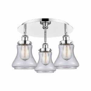 Bellmont - 3 Light Flush Mount In Art Deco Style-9.75 Inches Tall and 17.75 Inches Wide - 1 of 1