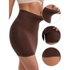 INSPIRE CHIC Women's Leggings Butt-Lifting Tummy Control High-Waisted Above Knee Tight Half Slip - 3 of 4
