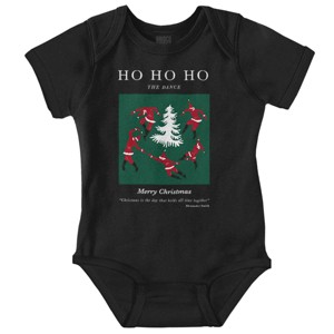 Christmas Santa Dance Matisse Art Baby Romper Boys or Girls Brisco Brands - 1 of 4