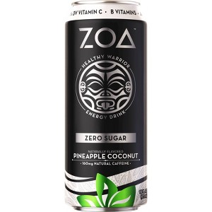 ZOA Pineapple Coconut Zero Sugar Energy Drink - 16 fl oz Can - 1 of 1
