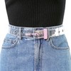 INSPIRE CHIC Womens Grommet Clear Waist Belt Plus Size Waist Belts for Jeans Dresses 1 Pc - 4 of 4