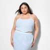 Women's Rose Pointelle Halter Pullover Sweater - Wild Fable™ - 2 of 3