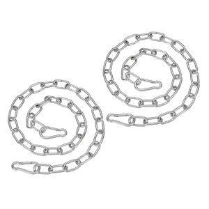 Unique Bargains Stainless Steel Outdoor Furniture Accessories Fitness Hammock Swing Chair Hanging Chains 2 Pcs - 1 of 4