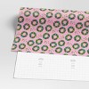30” 20 sq ft Christmas Roll Wrap Happy Holidays and Wreaths on Pink - Wondershop™ - 3 of 3