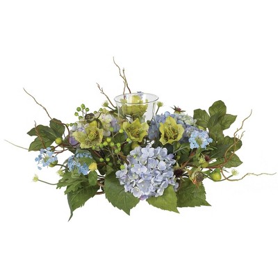 Nearly Natural 19in. Hydrangea Artificial Flower (Set of 3)