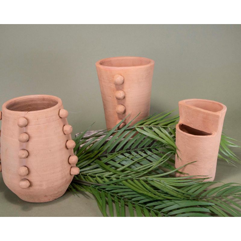 Natural Terracotta Beaded Decorative Vase  - Foreside Home & Garden, 2 of 6
