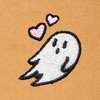 Dalix Heartly Ghost Embroidery Relaxed Hoodie Soft Fleece Sweatshirt Fit Lounge Womens - 2 of 4