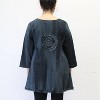 Women's Hand Painted Cotton Fringe Swirl Tunic - Modesce - 3 of 3