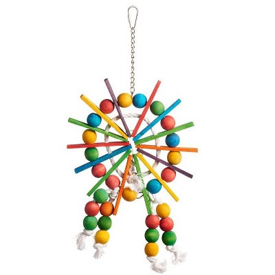 Prevue Pet Products Physical & Mental Bodacious Bites Ferris Wheel Bird Toy 60957