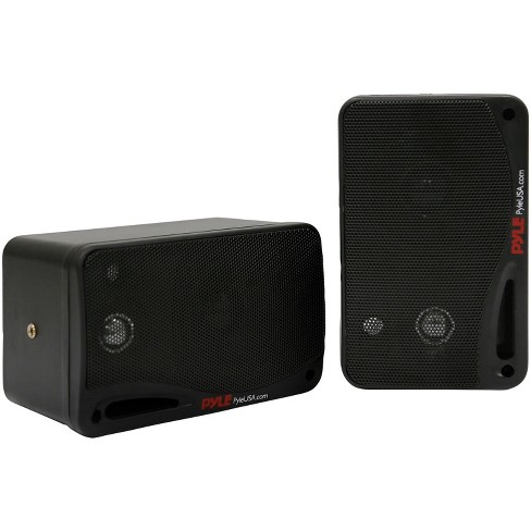 blok Bacteriën Encyclopedie Pyle 3.5-inch 200-watt 3-way Indoor/outdoor Bluetooth Home Speaker System  (black) : Target