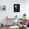 Stupell Industries Astronaut Hanging Stars Outer Space Ladder to Moon Framed Giclee Art, Black, 24" x 30" - 3 of 4