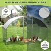 Acekool Large Metal Chicken Coop 9.8x6.5x6.5ft, Walk-in Outdoor Poultry Cage with UV Cover, Double Doors, Round Roof, for Hens, Ducks, Farm Backyard - 4 of 4