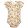 Hudson Baby Infant Girls Cotton Layette Set, Floral Brown Bear - 3 of 4