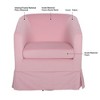 Okak Modern Accent Chair, 27.36" Wide Swivel Chair, Upholstered Arm Chair for Living Room, Bedroom - 3 of 4