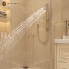 Mondawe 8 Inch 3-functions Wall Mounted Rainfall Shower Body Round Top Spray System with Handheld and Faucet - 4 of 4