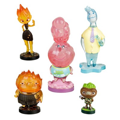 Pack De 3 Figuras Elemental De Disney Pixar – Wade, Ember Y Clod Con Articulaciones Móviles