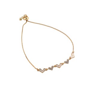 SOHI Women's Ivory White The Corazon Bolo Bracelet - 1 of 4