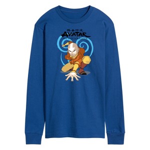 Men's - Avatar: The Last Airbender - Aang Swirl Long Sleeve Graphic T-Shirt - 1 of 4