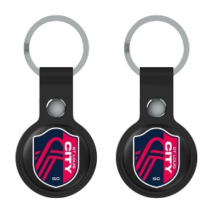 Keyscaper MLS Western Conference Teams Insignia Black Airtag Holder 2-Pack - 1 of 4