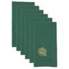 Saro Lifestyle Embr'D Pine Branch Hemstitch Napkin (Set of 6), 20", Jasper Green - 2 of 4