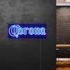 Northlight 17" Blue LED Lighted Corona Logo NEON Wall Sign - 3 of 4