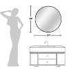 Dovelina Round Metal Framed  Wall Mirror Bathroom Vanity Mirror - image 4 of 4