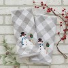 SKL Home 2pc Snowman Birdhouse Hand Towel Set : Microfiber, Machine Washable, Non-Slip Backing - image 3 of 4