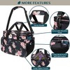 PAVILIA Knitting Bag Yarn Storage Tote, Large Crochet Organizer Holder for Crocheting Knitter Project Accessories Supplies Set Gifts - 4 of 4