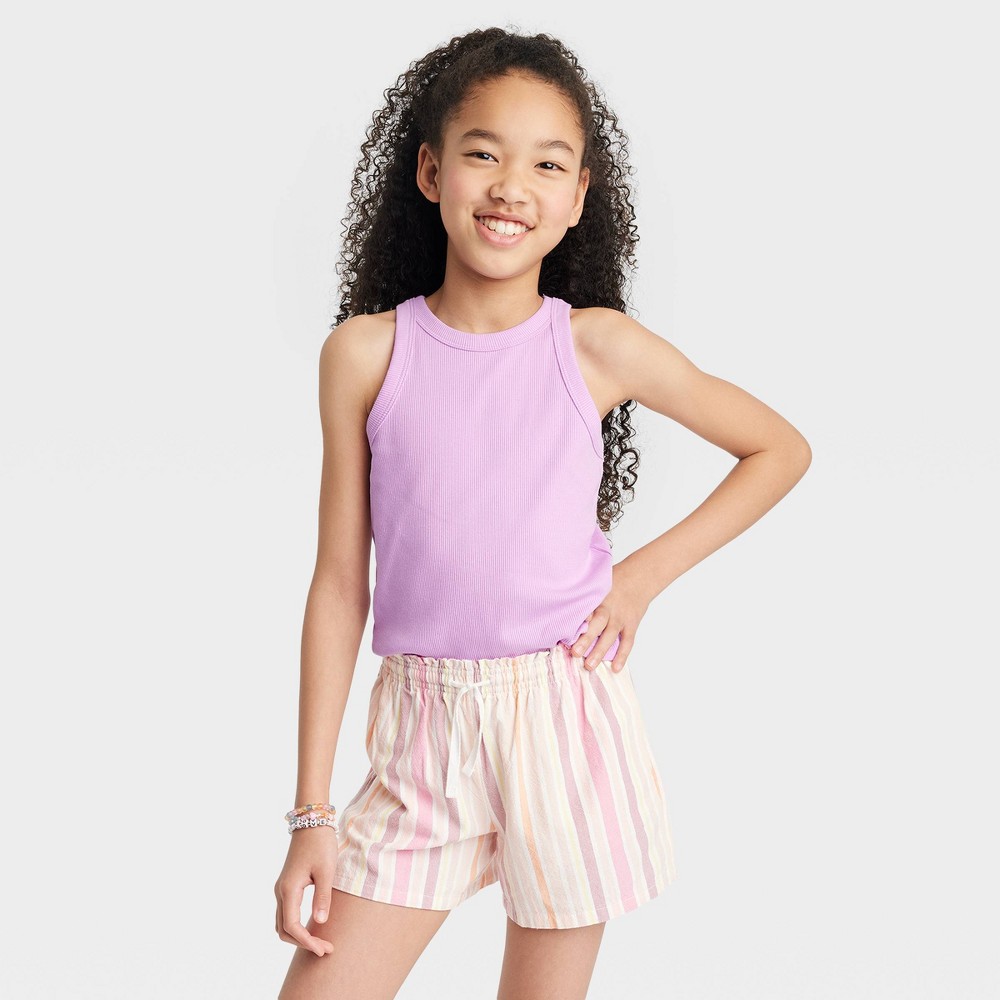 Girls' Ribbed Tank Top - Cat & Jack™ Violet XXL