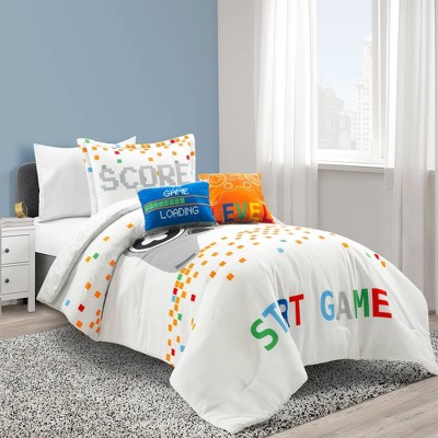 Video Games Reversible Oversized Kids' Comforter Bedding Set - Lush Décor