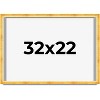 PosterPalooza | Minimalist Shadow Box Gold Picture Frame - UV Acrylic, Backing Board, Hanging Hardware - 2 of 4