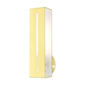 Livex Lighting Soma 1 - Light Wall Light in  Satin Brass - 1 of 1