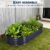 Galvanized Raised Garden Bed Kit w/Cover,Ultimate Raised Beds Extra Deep Metal Planter Beds for Vegetables - 3 of 4