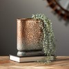 Sullivans 10.75" & 9" Hammered Shiny Ombre Vase Set of 2, Metal - 3 of 3