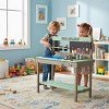 SEVOBAL Kids Play Kitchen Wooden Mud Kitchen Set with Water Play Cooking Toys for Outdoor Fun Gift for Boys and Girls, Green, 31"*15"*35" - 4 of 4