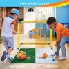 Rising Stars Soccer Goal and Hockey Goal Combo Set for Kids, Includes Mini Soccer Ball, Hockey Ball, and Mini Hockey Stick - 3 of 4