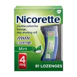 Nicorette 4mg Stop Smoking Aid Nicotine Mini Lozenge - Mint