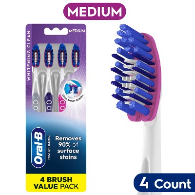 Oral-B Pro-Whitening Toothbrushes - Medium - 4ct