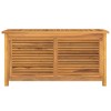 vidaXL Patio Storage Box with Bag 44.9"x19.7"x22.8" Solid Wood Teak - 3 of 4